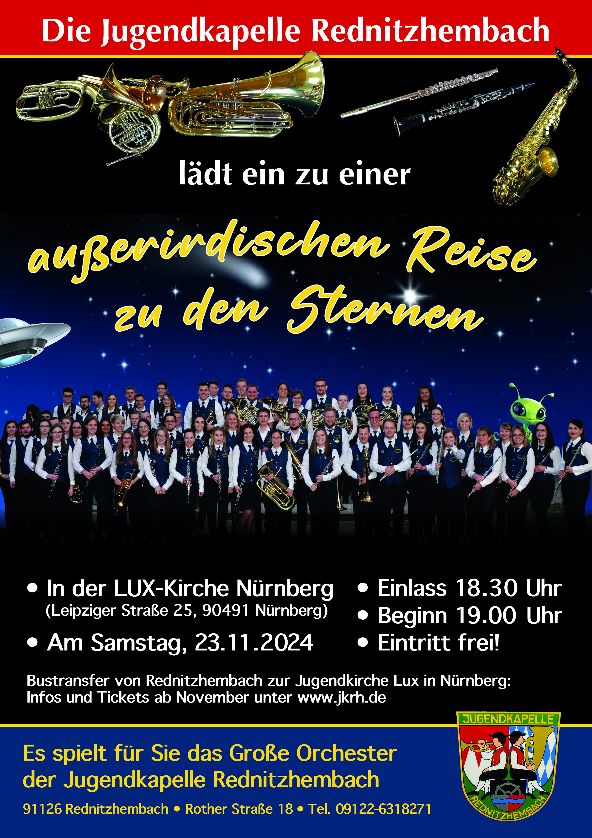 Plakat A4 Konzert Luxkirche 2024 Print